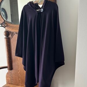 Peter Charles hooded cape. Hood is line. Like new